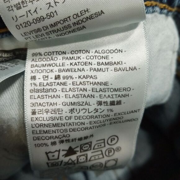 Levis‎ 505 Jeans Mens 38x34 Straight Leg Denim Cotton Medium Wash American - Picture 11 of 12